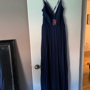 NWT Fashion nova navy blue  maxi dress